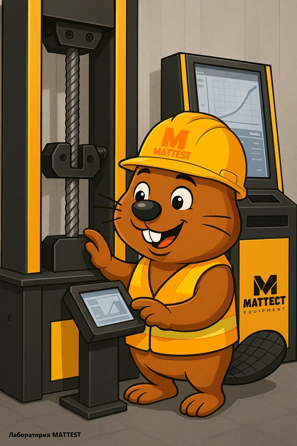 Испытание арматуры на растяжение MATTЕST